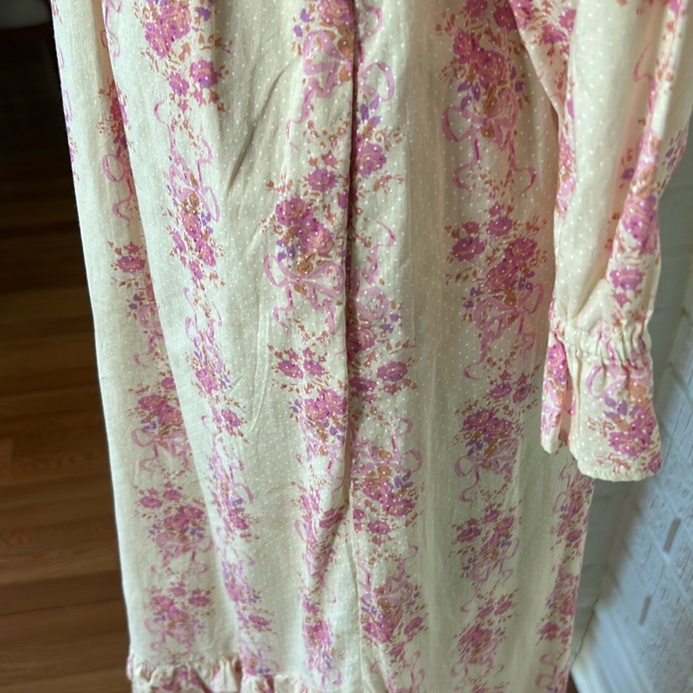 LoveShackFancy -Firefly floral pink/cream/lavender -NWT - Picture 6 of 10